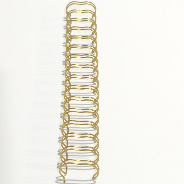 Quality Golden Spiral Wire Double Ring Loop Binding Wire 5/8 Inch For Loose Leaf Notebooks wholesale