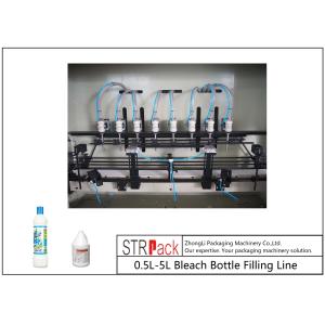 Anti Corrosive Automatic Liquid Filling Machine , 84 Disinfectant / Bleach