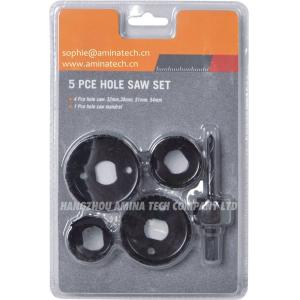 Cheap 1-1/4 In - 2-1/8 In Carbon Steel Hole Saw Set (5-Piece) for sale