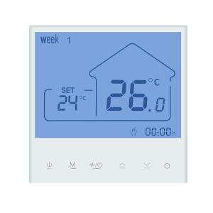 Cheap 110V-240V Touch Wifi Thermostat Tuya 10A Hvac Temperature Controller Room Thermostat for sale