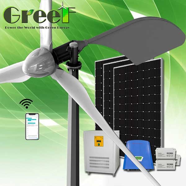 Quality 1KW High Output On Grid Hybrid Solar Wind Turbine Generator System wholesale