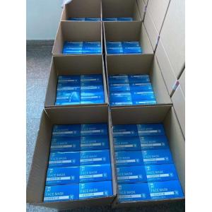 3 Ply Non Woven Face Mask , Antibacterial Disposable Earloop Face Mask