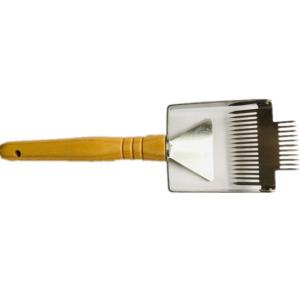 Mini Honey Uncapping Tools Bee Brush Stainless Steel Double Head Handle for