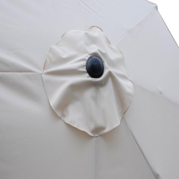 Hotel Coffee Shop Garden Patio Umbrella with Manual Control and Iron Steel Frame