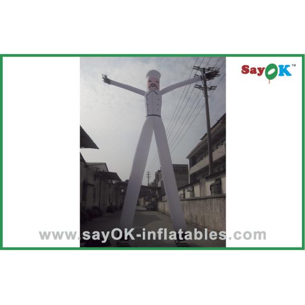 Inflatable Wiggle Man Double Leg Cartoon Character Inflatable Air Dancer , Arm