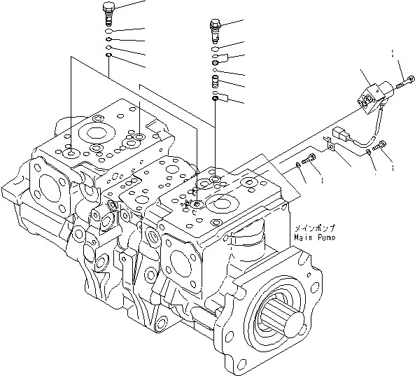 708-2G-00800 708-2G-00801 708-2G-01081 For Komatsu Loader WA600-6 Hydraulic Pump
