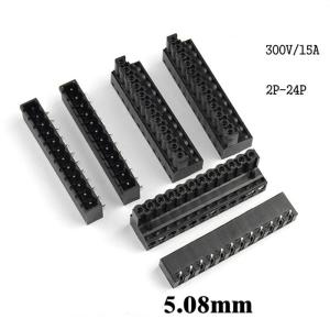 5.08mm Pitch PCB Pluggable Screw Terminal Blocks Plug + Right Angle Pin Header