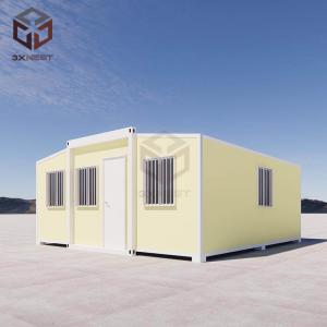 Soundproof Thermal Insulation Foldable 20ft Container Collapsible Prefab Homes