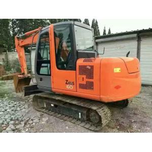 6 Ton Mini Used Hitachi Excavator ZX60 With Blade And Low Working Hours