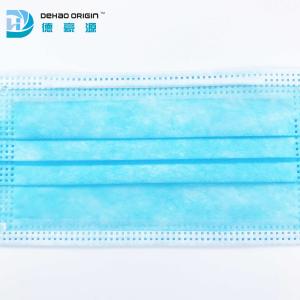 Cheap 9cm Nose Clip Blue Breathable Disposable Face Masks for sale