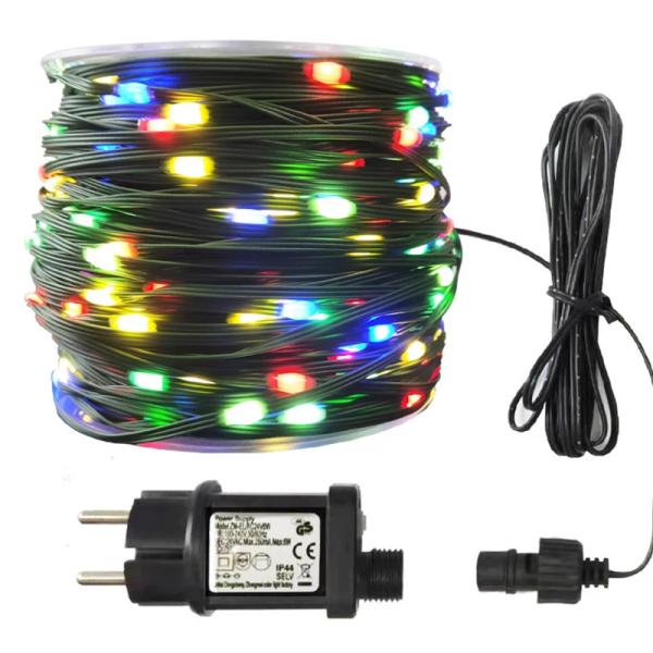 20/50/100M Outdoor Solar Fairy Light Copper Wire Christmas Holiday Light Garden Patio Party Green PVC Wire Solar String Light
