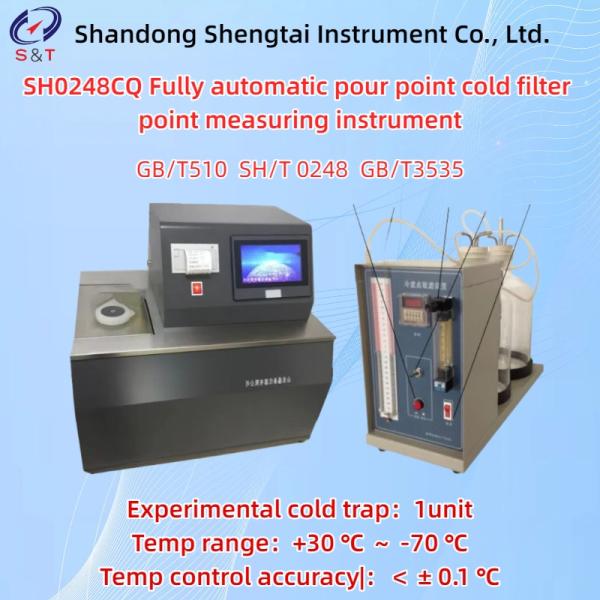Fully Automatic Pour Point Cold Filter Point Measuring Instrument Single Hole ASTM D97
