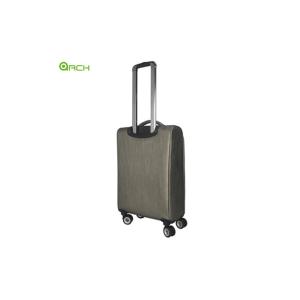 Elegant PU Soft Sided Luggage with Two Spinner Wheels and Internal Trolley
