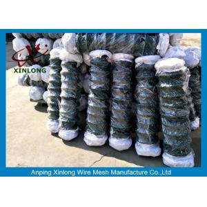 Link Fence Stable China Link Mesh Electric Galvanized And PVC Coated Dark Green