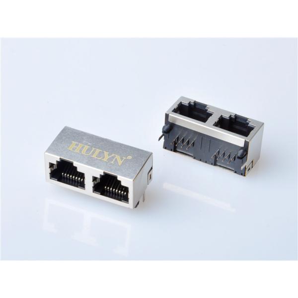 HULYN Very low profile, Shielded RJ45 Modular Jack, Through Hole Type, 1x2,with