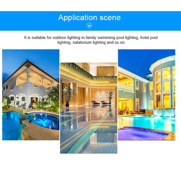 High Power 18X3W RGB Color Waterproof IP68 Ground Swimming Pool Lights 12V Input