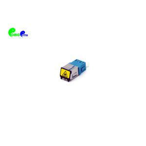 LC UPC SM Duplex Fiber Optic Adapter With Metal Shell And Auto - Shutter With