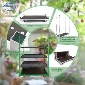 Easy Assemble Durable Dutch Flower Trolley For Greenhouse