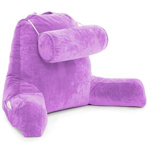 Purple Memory Foam Travel Pillow Universal Size For Neck / Back / Body Support