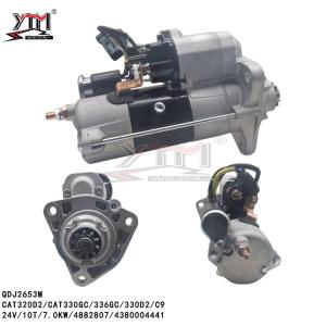 QDJ2653M 24V 10T 7.0KW CAT320D2 CAT330GC 336GC 330D2 C9 STARTER MOTOR 4882807