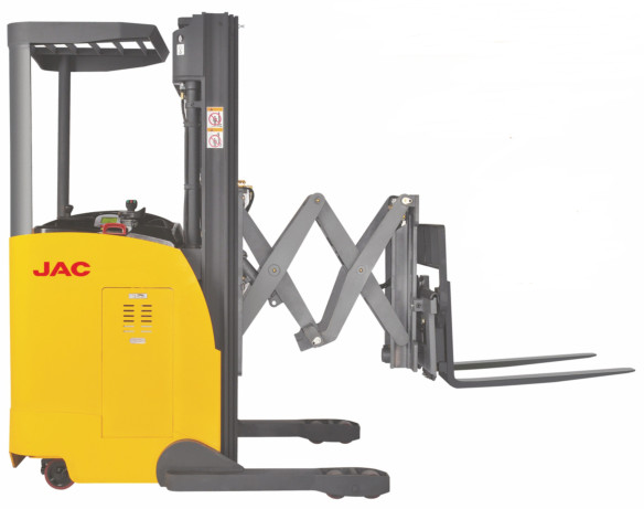 Quality Electric Seated Reach Truck Forklift 1.5 Ton Load Capacity With Double Scissor wholesale