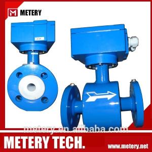 Concrete mud magnetic flow meter