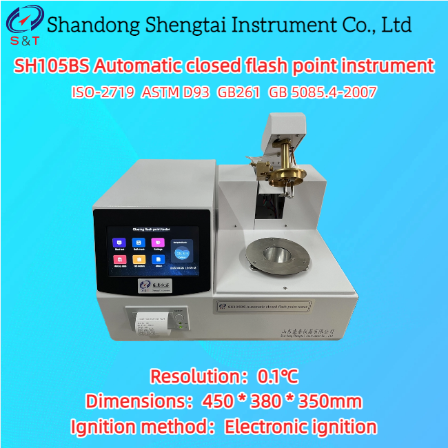 Engine Oil Closed Flash Point Instrument RT ～ 370℃ Fully Automatic ASTM D93