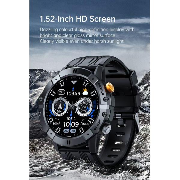1.52 inch SmartWatch C29 Smart Watch With Blood Oxygen Pressure Heart Rate Monitor