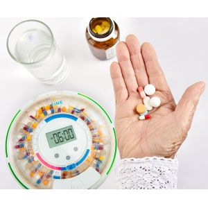 Portable Multifunctional Timing Alarm Clock Intelligent Electronic Medicine Box