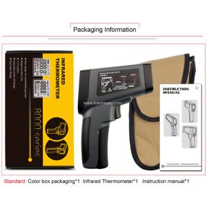 Kaemeasu 1600℃ Kitchen Oven LCD Display Dual Laser Infrared Thermometer