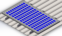 Portable Easy Installation Metal Roof Solar Mounting Systems With 10 Years Warranty