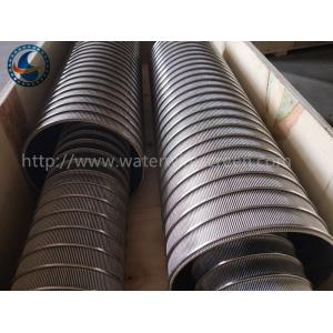Stainless Steel 304 Reverse Wedge Wire Screen With Blind Plate Ends