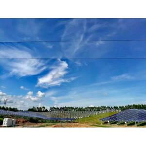 Silver Solar Panel Ground Mounting Systems Support Structure Photovoltaic Stents