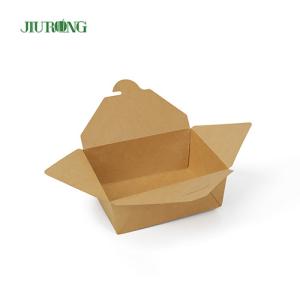 Jiurong Folding Biodegradable Disposable Paper Containers With Lids