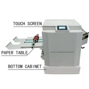 Computerized Booklet Paper Folding Binding Machine Saddle Flat Stitch Binding
