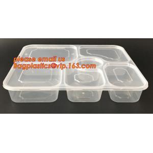 Restaurant Take Away Bento Boxes, Division Food Prep Disposable, Portion