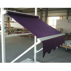 Drop Arm Remote Retractable Window Awnings Polyester Acrylic Fabric