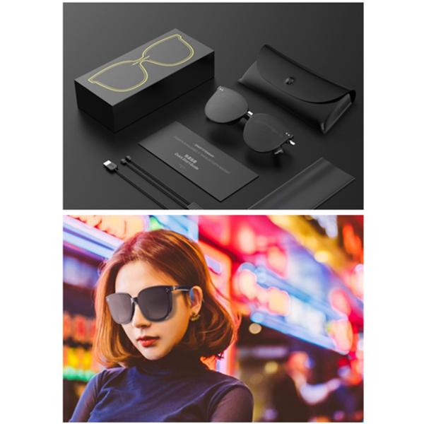 Smart Eyewear Open Ear Speaker With Bluetooth Connectivity For Gaming Meeting Traveling Driving White Black