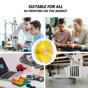 3D Printing filament PLA+ Transparent gradient Light orange green Packing 1.75mm