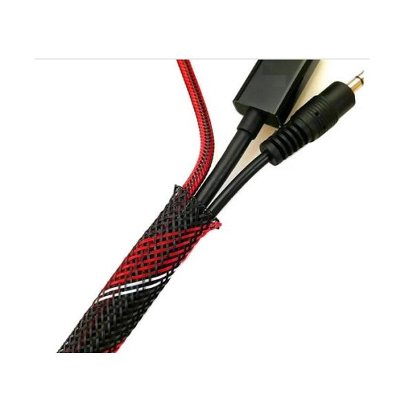 High Temperature Electrical Braided Sleeving Wire Protection Management Flame Proof