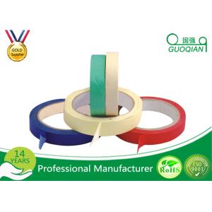 Decorative Low Tack Masking Tape , Blue Painters Masking Tape Rubber Adhesive