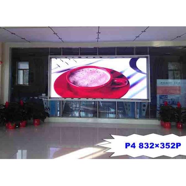 Quality High Resolution P4 Indoor Full Color LED Screen Iron / Steel For Advertising wholesale