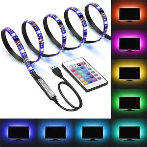 200cm Rgb5050 Waterproof Led Strip Lights Ip65 Remote Control FCC