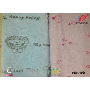 Polyester Embossed Minky Plush Fabric Cute Cartoon Design Velboa Fabric For