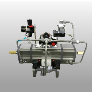 Aluminum 3 Position Pneumatic Rotary Actuator 0-180 Degree For Control Valves