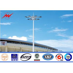 30m Q345 customized galvanized High Mast Pole with lifting systems