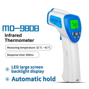 Hygienic No Touch Forehead Thermometer , Medical Portable Infrared Thermometer