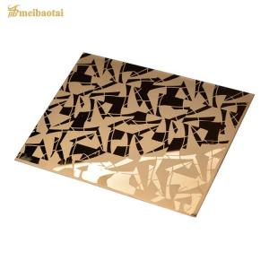 Cheap 1219x3048mm Etched Stainless Steel Sheet With Chemical Composition Of STS 304 316 430 201 for sale