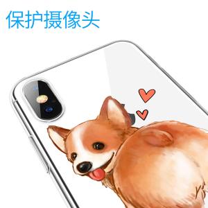 Thin Rubber Designer Cell Phone Cases For Iphone X Sweat Free Animal Puppy Dog