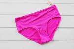 Eco - Friendly Black and Red Simple Spandex / Cotton Panties for Ladies
